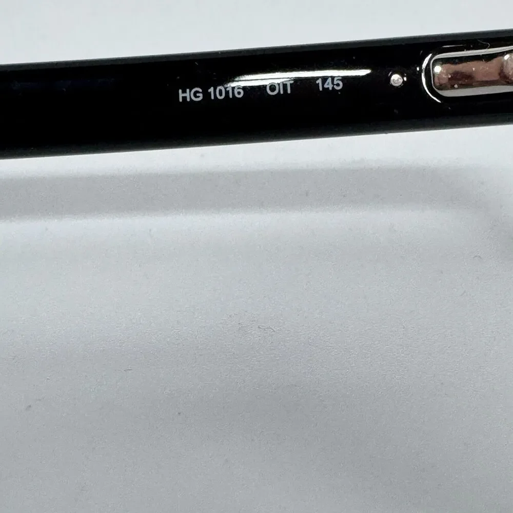Hugo Boss Eyeglasses Frames HG‎ 1016 OIT 53-16-145 Glossy Black Hinge H15622